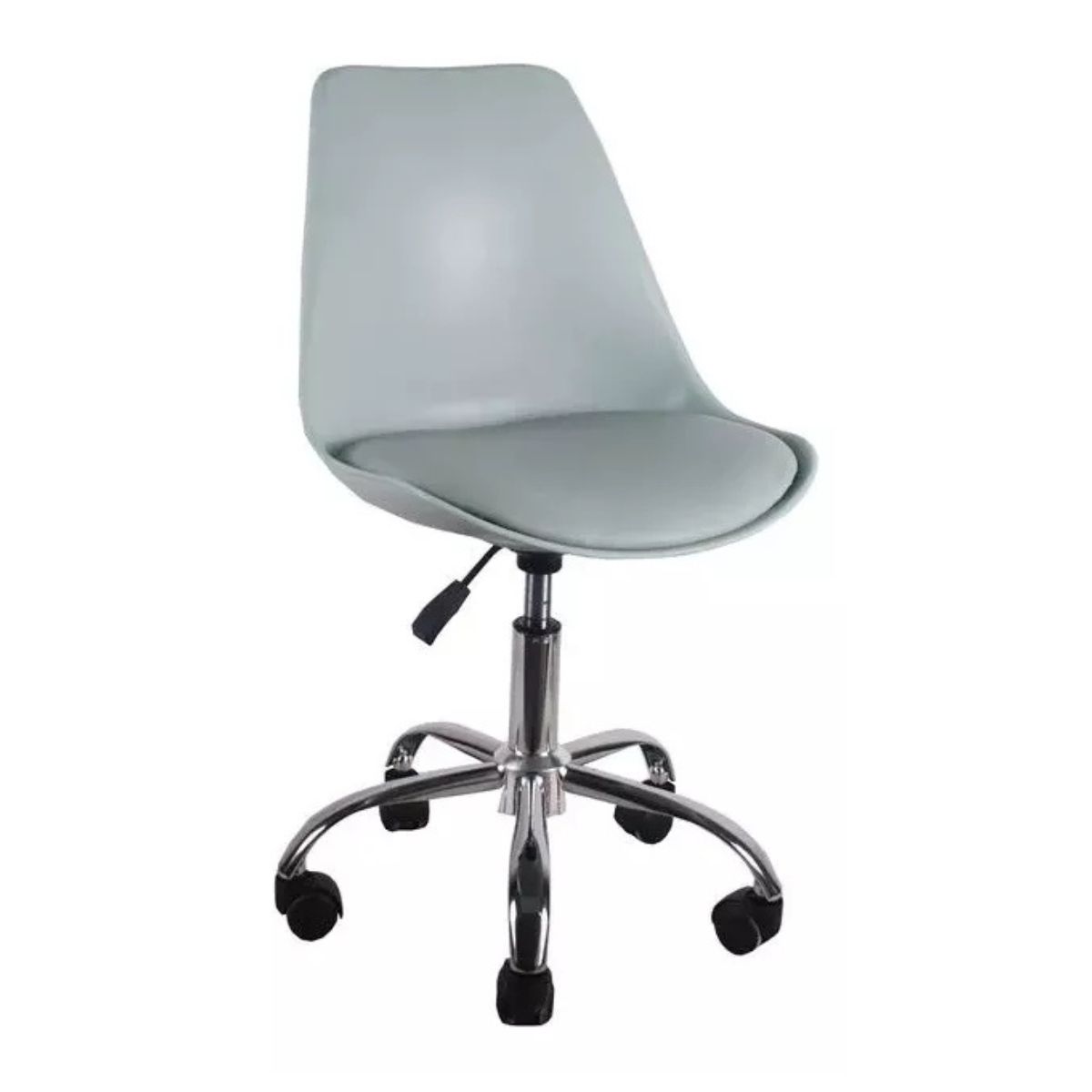 Tododescuento - Silla Oficina Eames Acolchada Tulip Gris, Escritorio, Giratoria