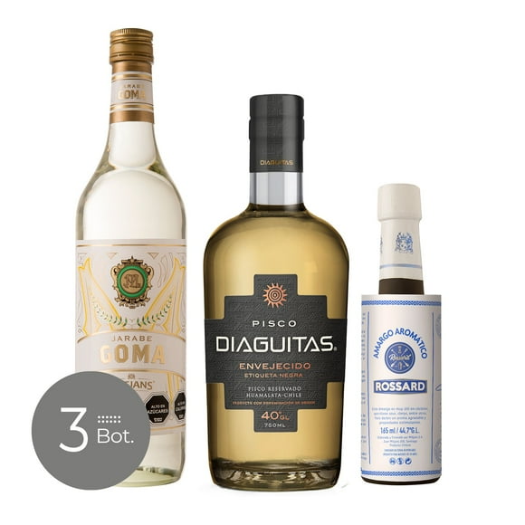 Pack Sour Pisco Diaguitas Envejecido + Amargo +Goma