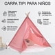 thumbnail image 4 of Carpa Tipi Niños Infantil 160 Cm Rosada Juguete Decoración, 4 of 7