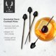 thumbnail image 2 of Palillos Viski 13 cm Acabado Gunmetal Metal – Pack de 4, 2 of 8