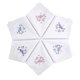 thumbnail image 1 of Paquete de 6 pañuelos de bolsillo floral de 28 cm – Selected Hanky, 1 of 7