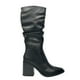 thumbnail image 5 of Bota de Mujer color Negro Caña Alta con Diseño Arrugado y, 5 of 5