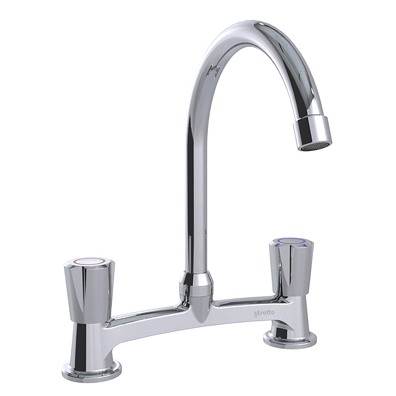 Stretto - Combinación Lavaplatos 8"" Maranello Cromo