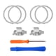 thumbnail image 2 of Aros de Acento y Botones de Cambio de Perfil AARONMEI para Controlador Xbox One Elite 2 Cromo Mate-Plata, 2 of 3
