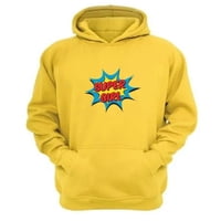 Genérico - Polerón Canguro Super Girl Amarillo Talla L Unisex