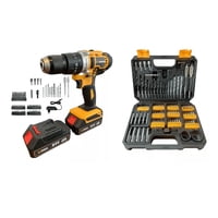 Lernen - Pack Taladro Inalámbrico Percutor 13Mm 2 Baterías Set Brocas
