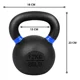 thumbnail image 2 of Pesa Rusa Kettlebell 12 Kg Fierro Fuerza Fitness Entrenamiento, 2 of 3