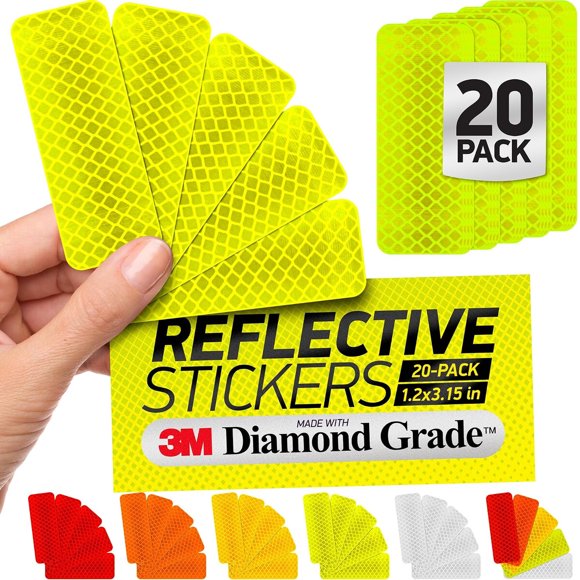 Reflective Safety Tape Stickers 3M Diamond Grade Yellow