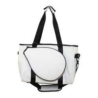 Magideal - Bolso De Hombro Para Raqueta De Tenis, Bolso De Mano De Tenis, Bolso Portátil Con Cremallera Para Mujeres, Hombres, Raquetas De Squash, Ropa Al Aire L Blanco