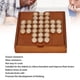 thumbnail image 3 of Juego de ajedrez de madera portátil para viajes, interesante juego de mesa para aliviar el estrés para personas mayores., 3 of 8