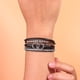 thumbnail image 5 of Pulseras bohemias envolventes de cuero, brazaletes de cuentas doradas para mujer, pulseras infinitas apilables, joyería con cierre, 5 of 6
