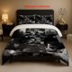 thumbnail image 1 of R Ripley Gothic Style Black and White Collage Pattern Three-Piece Set Soft and Comfortable Bedding Set Suitable for All Seasons, 1 of 5