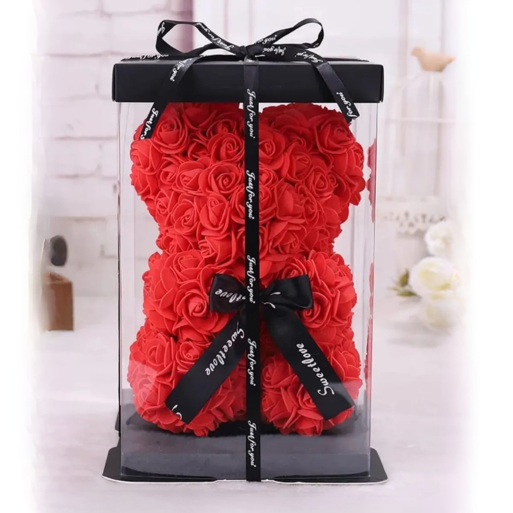 Movi - Oso Pétalos De Rosas San Valentín Rojo