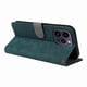 thumbnail image 2 of Funda Billetera para iPhone 15 con Soporte - Cartera de Cuero con Ranuras Verde, 2 of 5