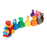 Magideal - Juego De Tren De Números Montessori, Juguetes Para Coordinación Mano-Ojo, Marionetas De Animales, Juego De Tren De Granja Para Bebés, Niños Y Niñas,