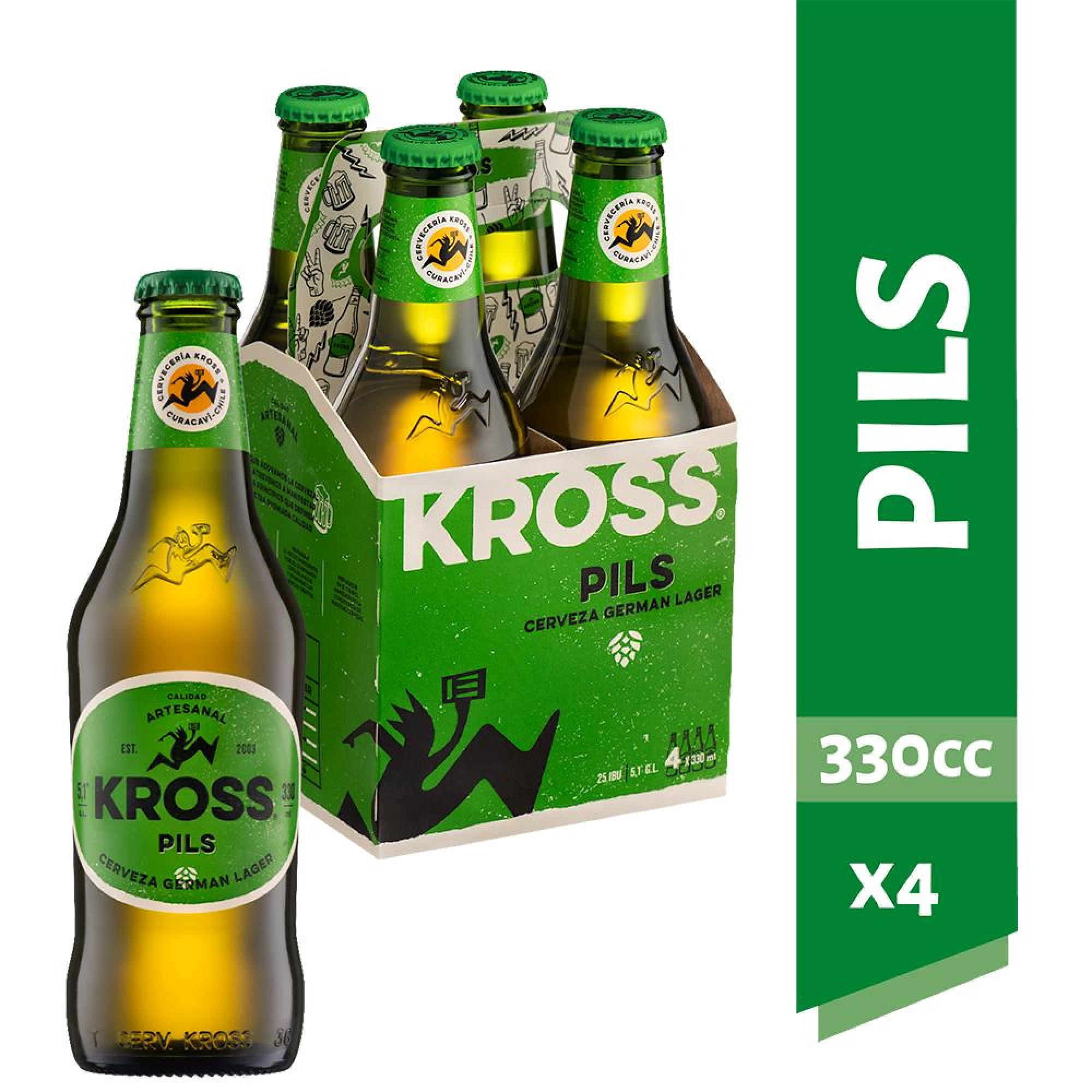 Cerveza Pils Lager Botellas Pack, 330 ml