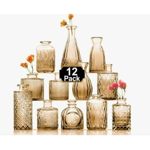 Atlas - Set 12 Floreros De Vidrio