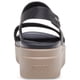 thumbnail image 2 of Sandalias con cuña Crocs Brooklyn Low Black/Mushroom para mujer, 2 of 6