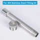 thumbnail image 5 of Conector de tubería Quickun de acero inoxidable 304, macho 1/4 NPT x macho 1/4 NPT, 12 cm, 5 of 6