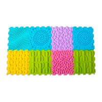 Genérico - Tapetes Mat Sensoriales Cuadrados Niños Set De 8 Piezas 24*24*1Cm - A2 - Sr2505 ---