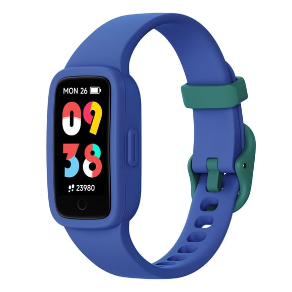 Reloj rastreador de actividad física BIGGERFIVE Vigor 3 para niños, azul, de 5 a 15 años
