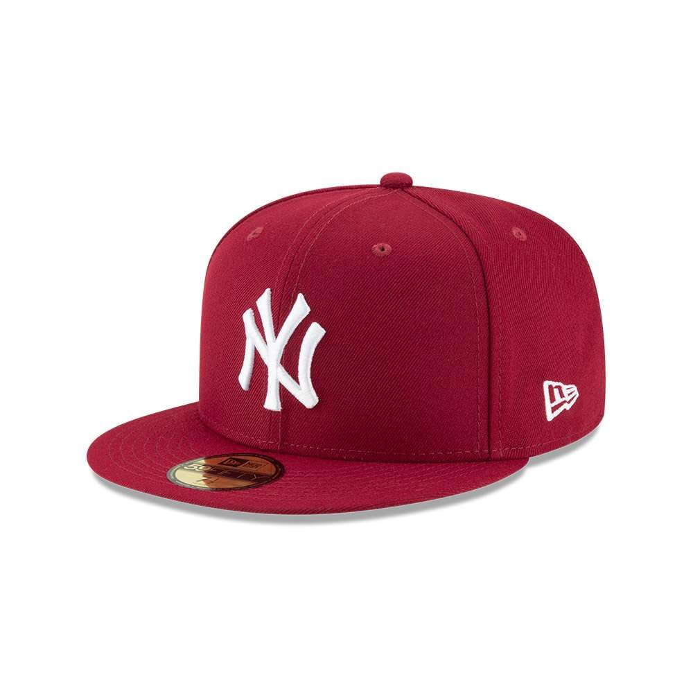 Gorra New Era New York Yankees 59fifty Burdeos De Lana