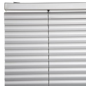 Bertex - Persiana De Aluminio Color Plata, Alto Ajustable Máximo De 140 Cm X Ancho A Elección Para Sala, Living, Oficina O Escritorio (100 Cm De Ancho X 140 Cm De Alto)