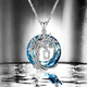 thumbnail image 3 of Collar HESHPAWS Tree of Life con Inicial A-Z Azul, 3 of 3