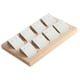 thumbnail image 4 of Tarjetero de madera con bandeja para exhibición de accesorios de joyería, 8 pares, blanco, 4 of 5