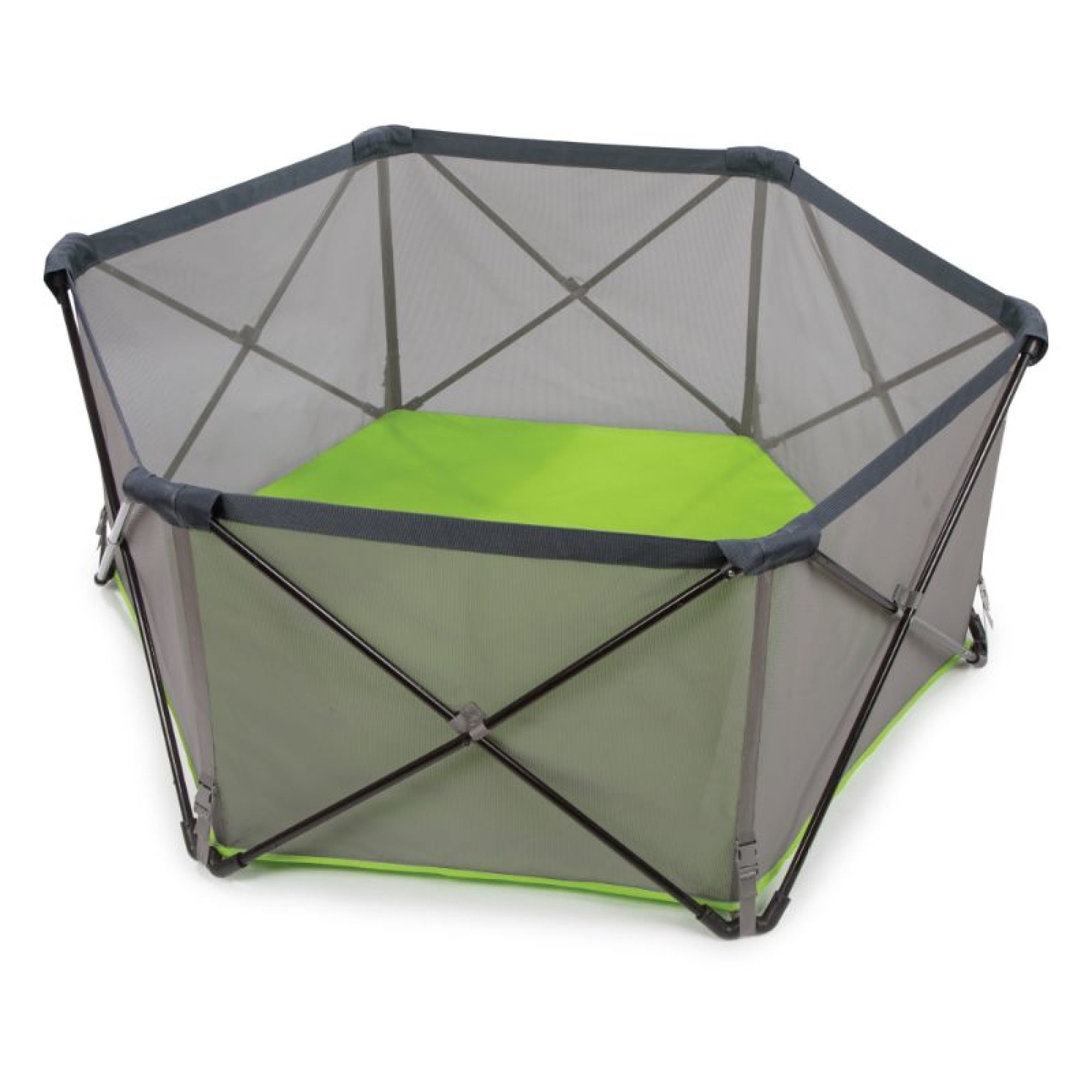 Corral Playard Transportable Verde. Negro