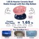 thumbnail image 5 of Comedero de cerámica inclinado 15° para alimentación lenta KittyDine, 5 of 9