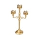 thumbnail image 4 of Candelabro De Metal, Candelabro De Pilar Para Festivales, Sala De Estar, Acción De Gracias, Dorado, 4 of 5