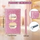 thumbnail image 2 of Cubiertas de placa de pared hongliang 11 × 7 cm rosa con strass – Pack de 4, 2 of 7