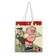 thumbnail image 1 of The Porky Pig Show Bolso de tela con estampado de lienzo para mujer, bolsa de compras reutilizable y estética, con cremallera interior, regalo para mujer,38*45cm., 1 of 6