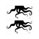 thumbnail image 2 of 2 Piezas De Pegatinas De Halloween Para Inodoro, Pegatinas De Pared Para Ventana, Cocina, Baño, Pulpo Negro, 2 of 5