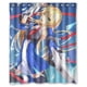 thumbnail image 1 of Cortina de ducha de baño con ganchos, diseño de chica sexy con espada y pistola, de Blazblue Noel Vermillion Anime, tamaño 60 x 72 pulgadas, 1 of 3