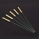 thumbnail image 1 of 10pcs Barbecue Skewers With Wooden Handle Marshmallow Roasting Sticks Meat Hot Dog Fork Best For BBQ Camping Cookware Campfire Grill Cooking, Stainless Steel, 13 Inches (Including Handle), 1 of 2
