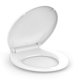 thumbnail image 1 of Asiento de inodoro IDEALHOUSE alargado 48 cm con cierre lento blanco, 1 of 7