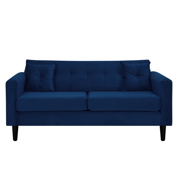 Sofa New Retro 3c Felpa 00 Azul Marino