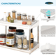 thumbnail image 2 of Estante Organizador 2 Niveles Carry All Blanco Para Condimentos, 2 of 6
