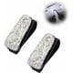 thumbnail image 1 of Soporte para gafas de sol de coche (2 unidades), universal, con cristales brillantes y clip para tarjetas de billete de doble extremo, accesorio para coche con diamantes de imitación para mujer., 1 of 7