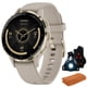 thumbnail image 1 of Smartwatch Garmin Venu 3S de 41 mm con bisel de acero dorado y caja gris, 1 of 9