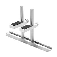 Bothyi - Soporte De Gpu Soporte De Tarjeta Gráfica De Doble Soporte Soporte De Gpu Soporte De Tarjeta Gráfica Plateado 8 Cm