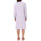 thumbnail image 3 of Camisón de Lactancia para Maternidad INSPIRE CHIC para Mujeres, Vestido de Dormir de Algodón Suave con Mangas Largas, Sujetador Incorporado, Bolsillos y Tapeta de Botones a la Mitad XL Púrpura, 3 of 6
