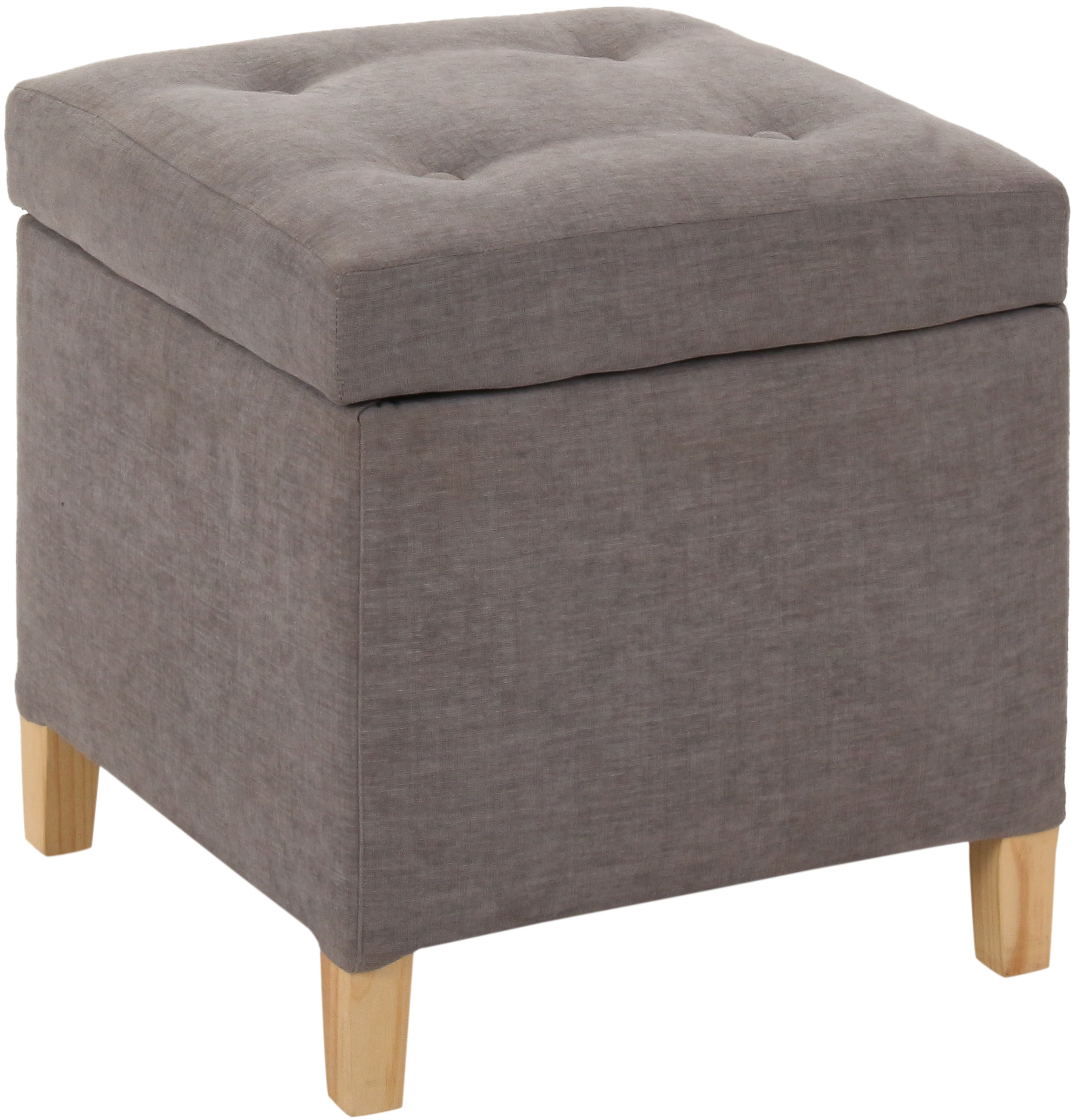 Máxima Design - Pouf Baúl Rucato Gris Oscuro Altea 46X46X50 Cm