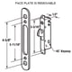 thumbnail image 4 of Conjunto de manijas para puerta corrediza de patio ALLYWASAI con cerradura ajustable, 4 of 7