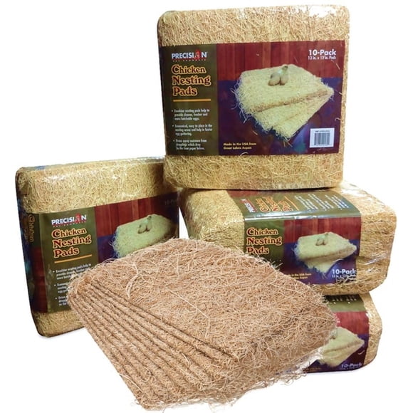 Almohadillas para Nidos de Gallinas PRECISION PET 33x33 cm Paquete de 10 Beige
