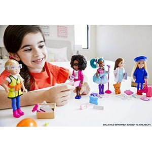 Barbie Chelsea Can Be Playset Barbie Con Muñeca Rubia Chelsea Pilot 6 In Equipaje Auriculares