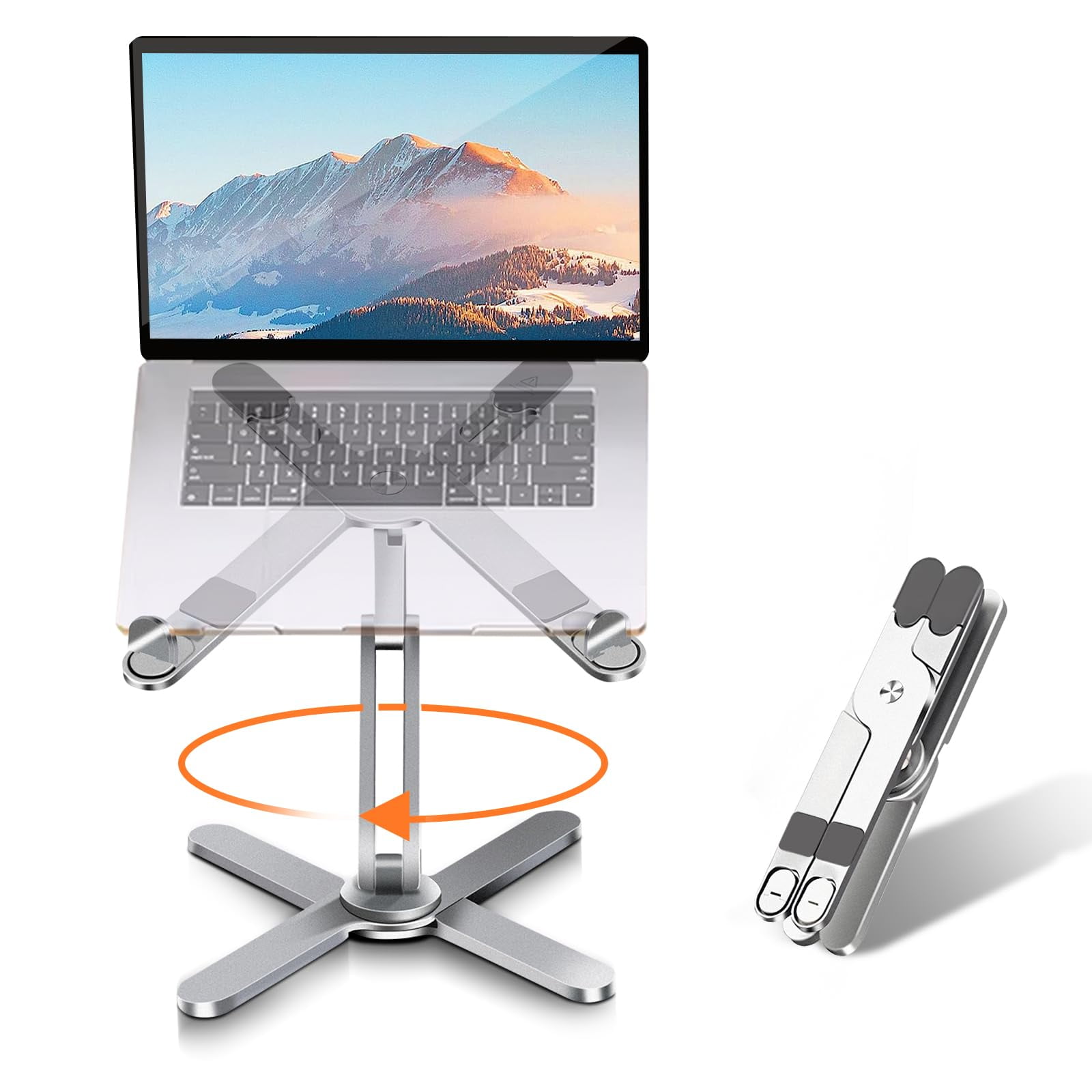 Soporte Para Portátil Moallia 360 Con Base Giratoria Para Macbook De 16 Pulgadas