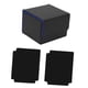 thumbnail image 1 of Caja De Baraja De Cartas Con Funda, Soporte Para Tarjetas, Pantalla Portátil Premium, Caja De Naipes A Cuadros, Negro Y Azul, 1 of 3